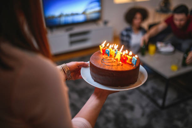 cake, sweet food, raspberry, birthday candle