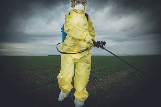 istock Worker spraying toxic pesticides 1190505783