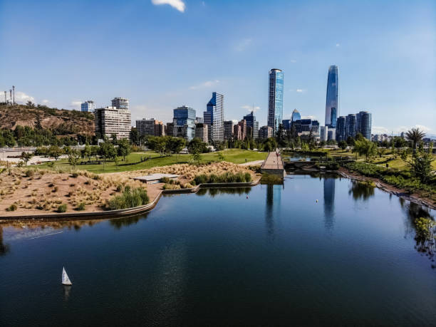 istock Santiago Financial District from Bicentenario Park 1190510155