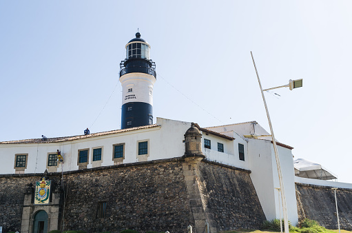 Salvador, Bahia, Brazil, November 2019: Beautiful view of Bahia Nautical Museum in Salvador Brazil.