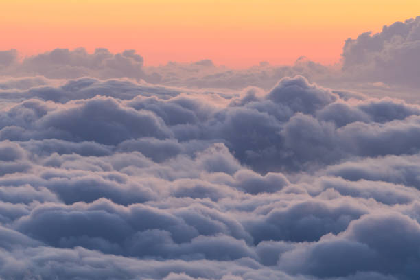 istock Beautiful colorful dramatic sunset above clouds from Haleakala National Park. 1190517579