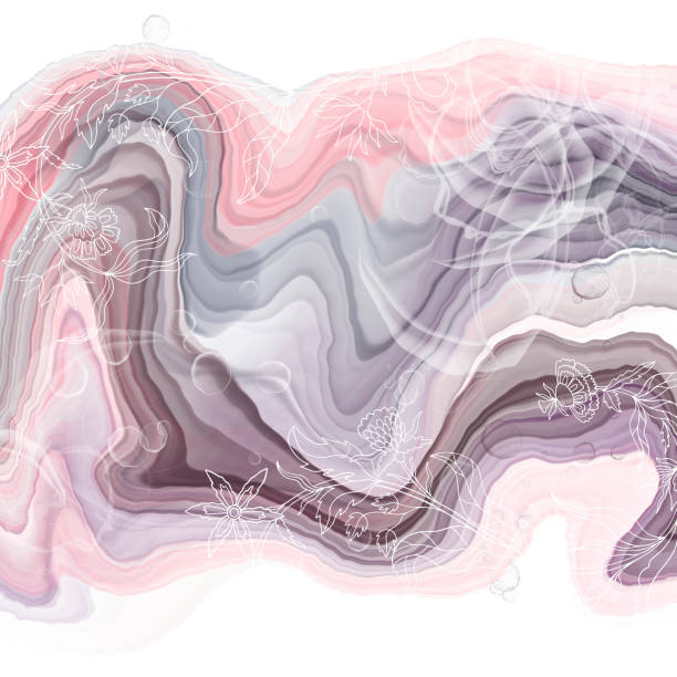 istock Abstract background acrylic.Trendy alcohol ink art.Liquid marble texture 1190531275