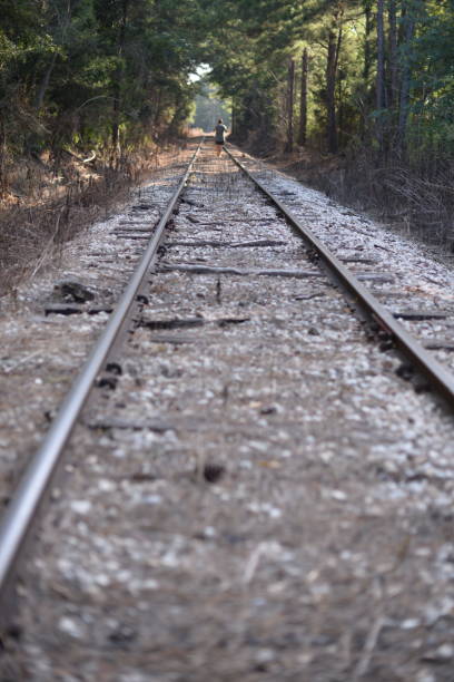 istock Vertical shot of railway line 1190533323