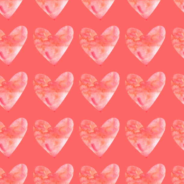 istock Seamless pattern with watercolor hearts. Romantic love hand drawn backgrounds texture. For greeting cards, wrapping paper, packaging, wedding, birthday, fabric, textile, Valentine's Day, mother's Day 1190533615
