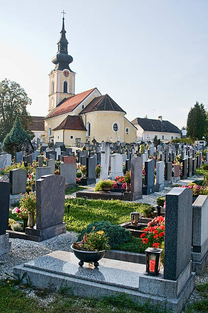 istock Graveyard and Church in Austria 119053530