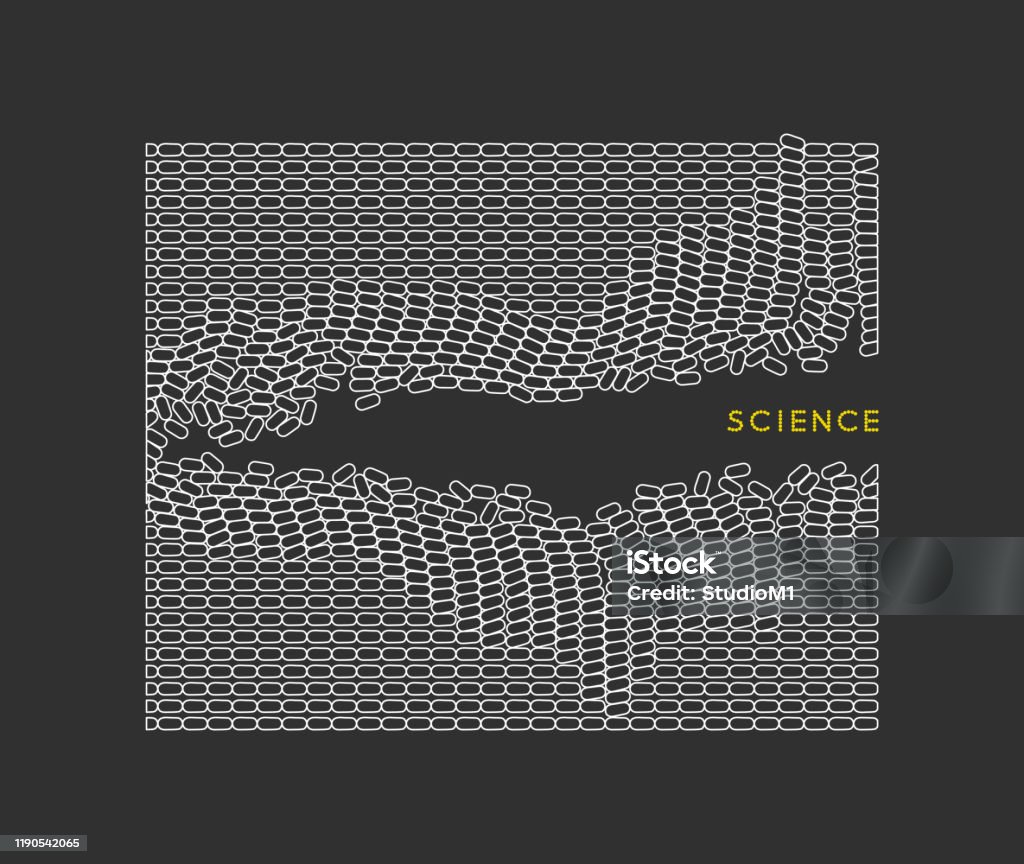 Vector Illustration For Science Chemistry Or Education Irregular Array ...