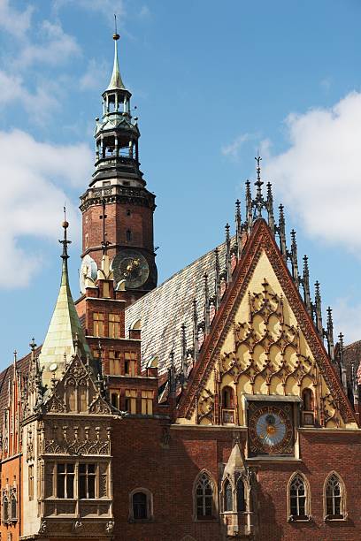 Wroclaw town hall stock photo