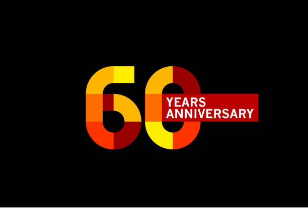 ilustrações, clipart, desenhos animados e ícones de 60 anos de aniversário - 60th anniversary