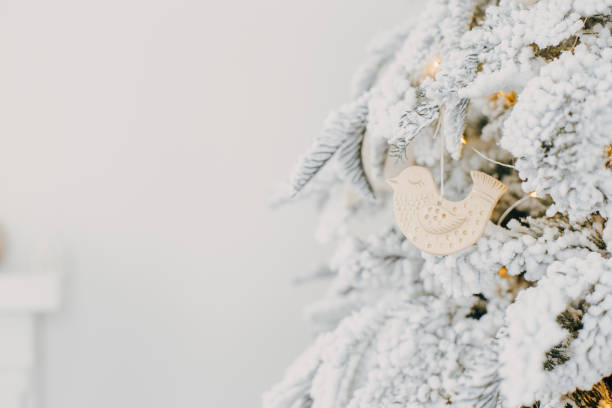 istock Christmas decorations on Christmas tree with lights 1190552591