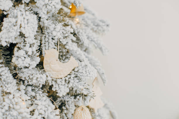 istock Christmas decorations on Christmas tree with lights 1190552804