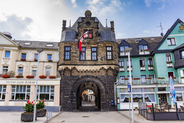 Historic city gate Rheintor in Andernach, Germany