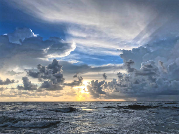 morning at the Miami ocean beach