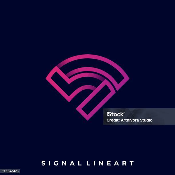 Signal Graphics Design Examples Signal Illustration Vector Design Template Stock Illustration ...