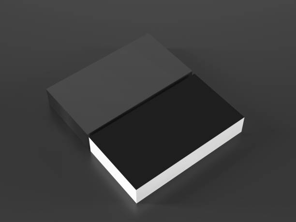 istock Business card on black 1190568511