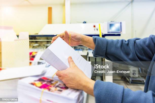 Manipulating Envelopes For Mailing Stock Photo - Download Image Now - Printing Plant, Pattern, Marketing