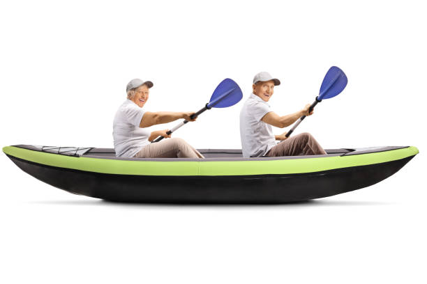 istock Elderly couple paddling in a kayak 1190583954