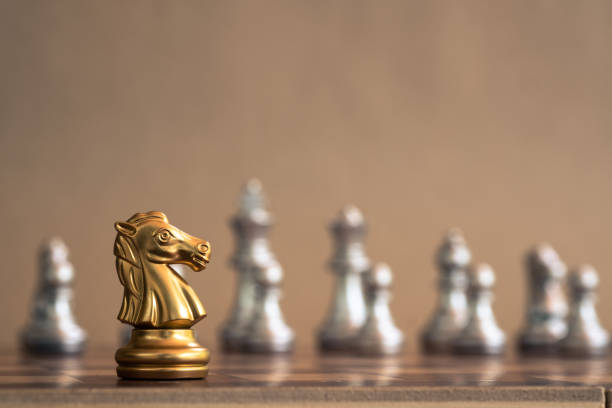 istock Chess board game, business competitive concept, copy space 1190590014