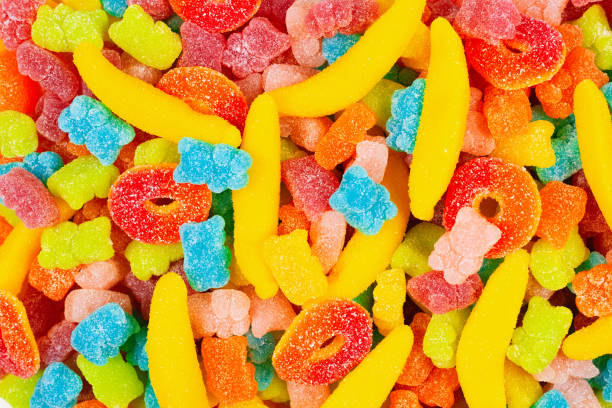 istock Assorted gummy candies. Top view. Jelly  sweets. 1190590814
