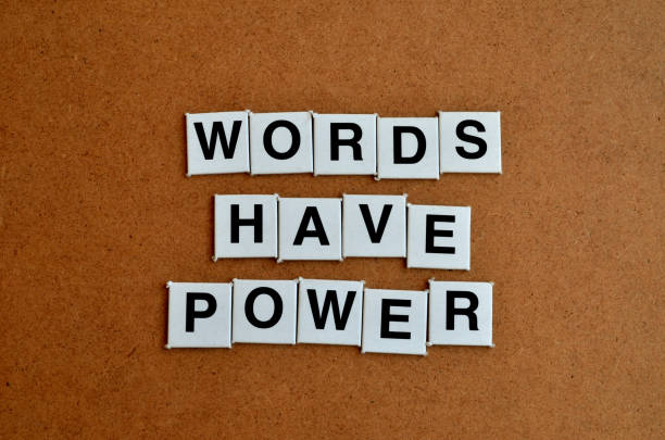 istock Words have power formed with letter tiles 1190593229