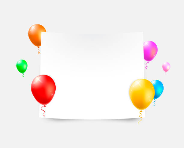 istock Set of Color Glossy Balloons on White Background 1190594950