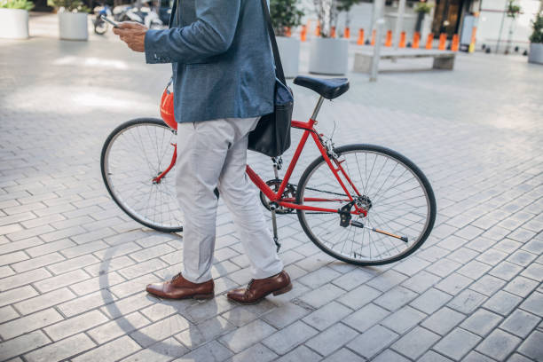 istock Businessman commuter on the street 1190600752
