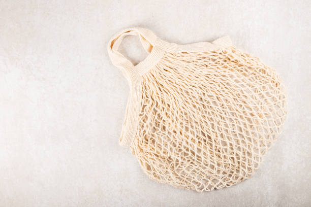 istock Cotton String Mesh Bag, Reusable Shopping Tote for Grocery 1190600935