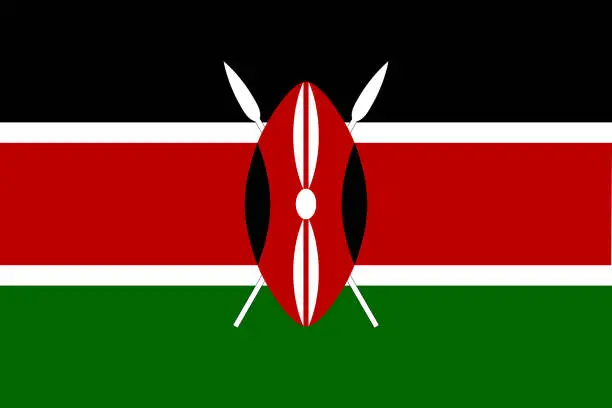 Vector illustration of Kenya