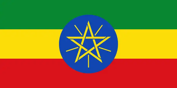 Vector illustration of Ethiopia