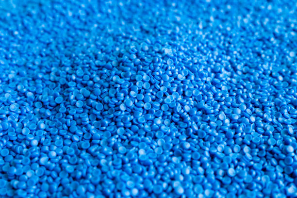 istock Close-up of plastic polymer granules. hand hold Polymer pellets. polymer plastic. compound polymer. 1190605751