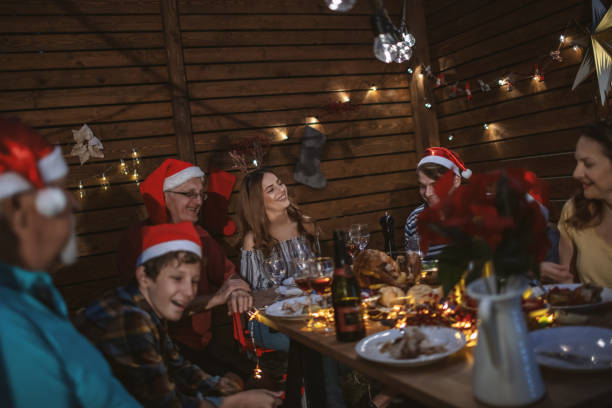istock Multi-generation Family Summer Christmas dinner 1190617237