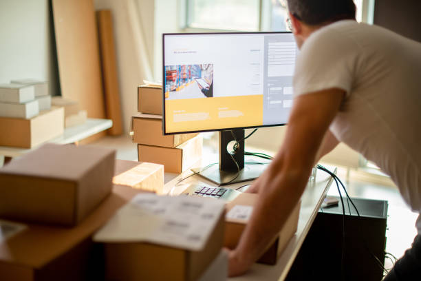 istock Young Man Working in Delivery service 1190618641