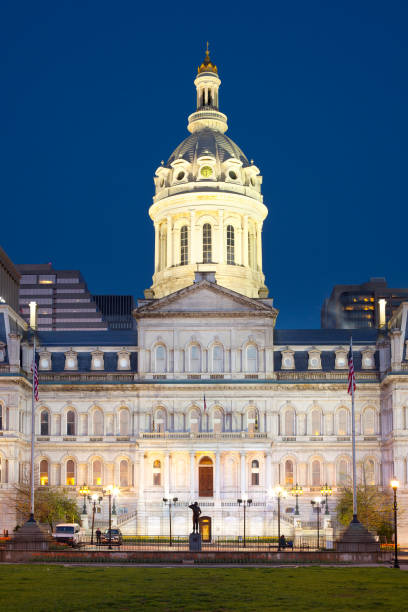 istock Baltimore City Hall  at dawn 1190626393