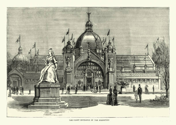 istock International exhibition at Edinburgh, Scotland, 1886, 19th Century 1190629652