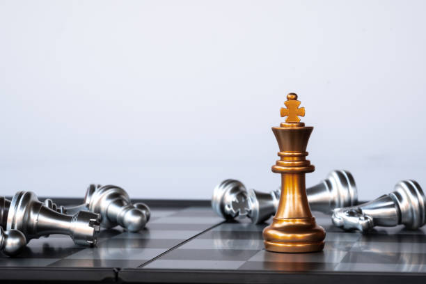 istock A chess king last stand as a true winner.Money game concept. Copy space. 1190634127