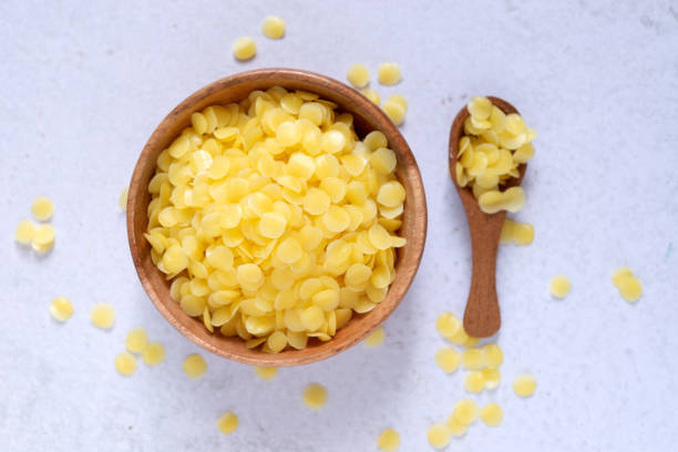 yellow natural beeswax