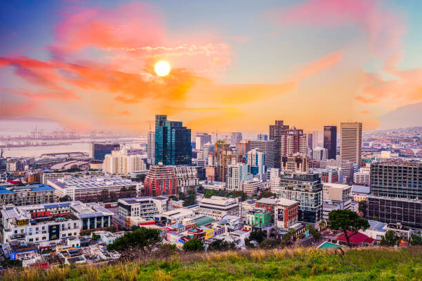 istock Cape Town city twilight during sunset 1190646597