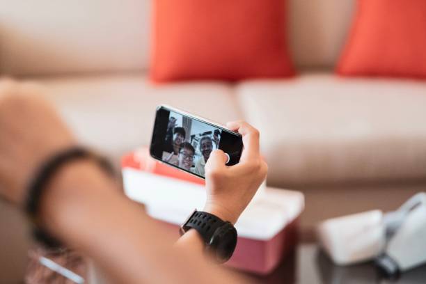 istock Close-up Beautiful Family Taking Selfie 1190647772
