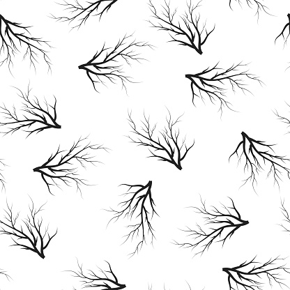 Root Pattern Watermark Forest Tree Root Seamless Pattern Vector Isolated Background For ...
