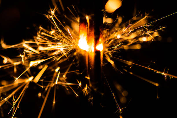 istock sparkler glowing in the dark 1190649595