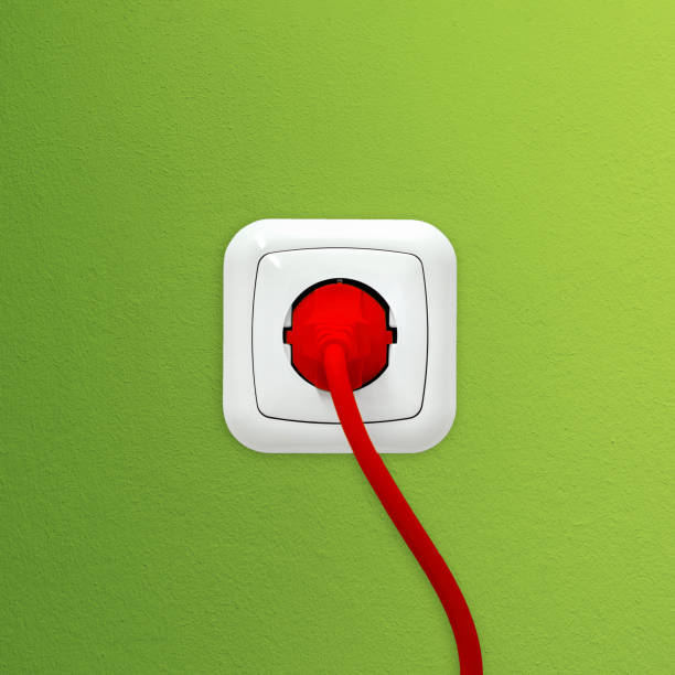 istock Power outlet with red plug - Energy Concept 1190649810