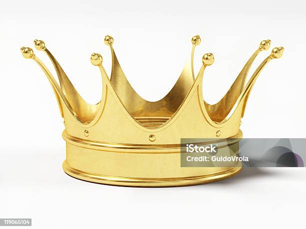 Gold Krone Stockfoto und mehr Bilder von Krone - Kopfbedeckung - Krone - Kopfbedeckung, König - Königliche Persönlichkeit, Freisteller – Neutraler Hintergrund