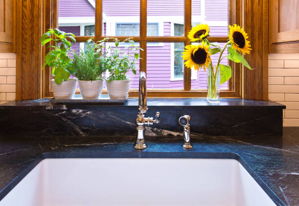 istock Remodeled Contemporary Classic Kitchen design Kitchen Sink 1190651938