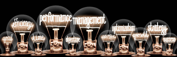 istock Metal Wheels with Performance Management Concept 1190652039