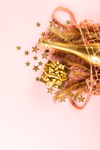 istock Christmas and New Year Composition. Reusable shopping bag. 1190652385