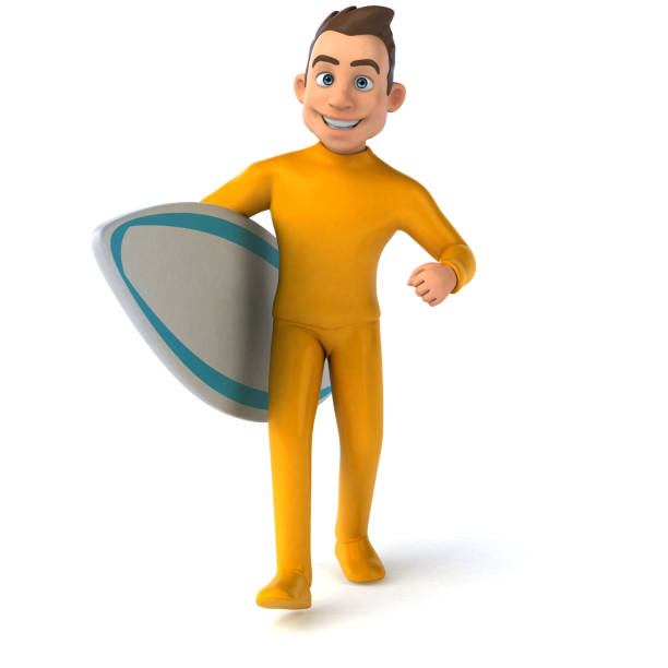 istock Fun 3D cartoon yellow character 1190657845