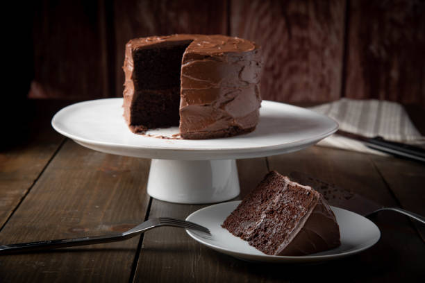 istock american traditional chocolate cake coated with icing 1190659691