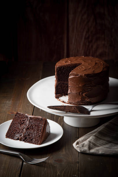 istock american traditional chocolate cake coated with icing 1190660242