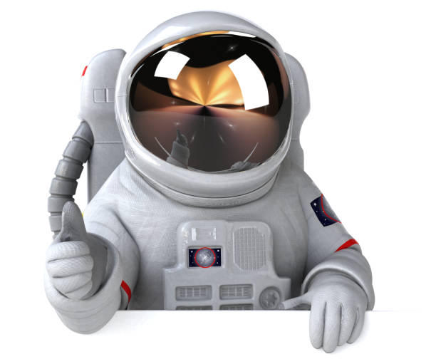 Astronaut - 3D Illustration stock photo