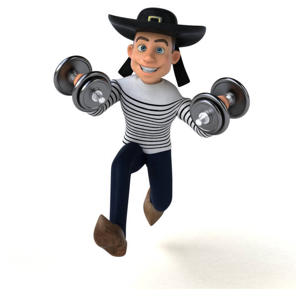 istock Fun 3d cartoon breton character 1190660574