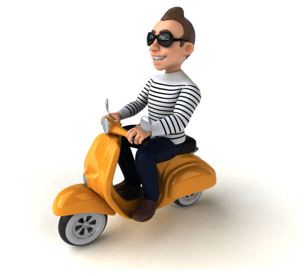 istock Fun 3D cartoon casual character 1190660608